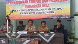 PELANTIKAN KONVERSI DESA KEDUNGPOH DI AWAL TAHUN 2017