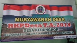 MUSDES RKPDesa T.A 2018 DESA KEDUNGPOH